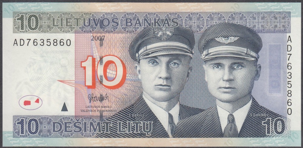 Lithuania 10 Litu 2007 UNC