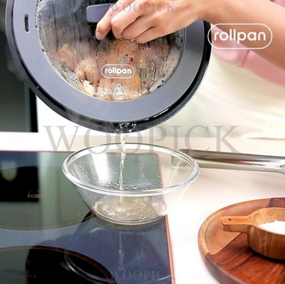 Rollkitchen rollpan Plus Camping Oven Automatic Rotation Cooking Pot Korean BBQ