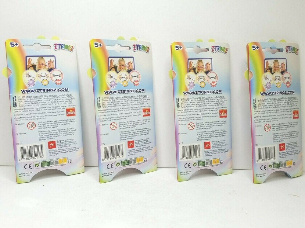4 ZTRINGZ Original Rainbow Rope Create Finger String Shape Activity Fun Gift NEW