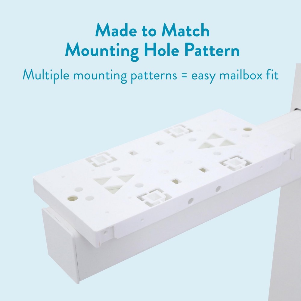 Architectural Mailboxes Whitley Post, Code A/B/C, WP000WAM, White