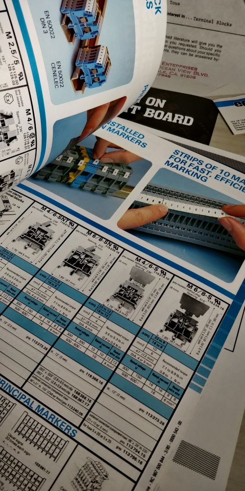 1985 ENTERLEC catalog modular terminal blocks C3