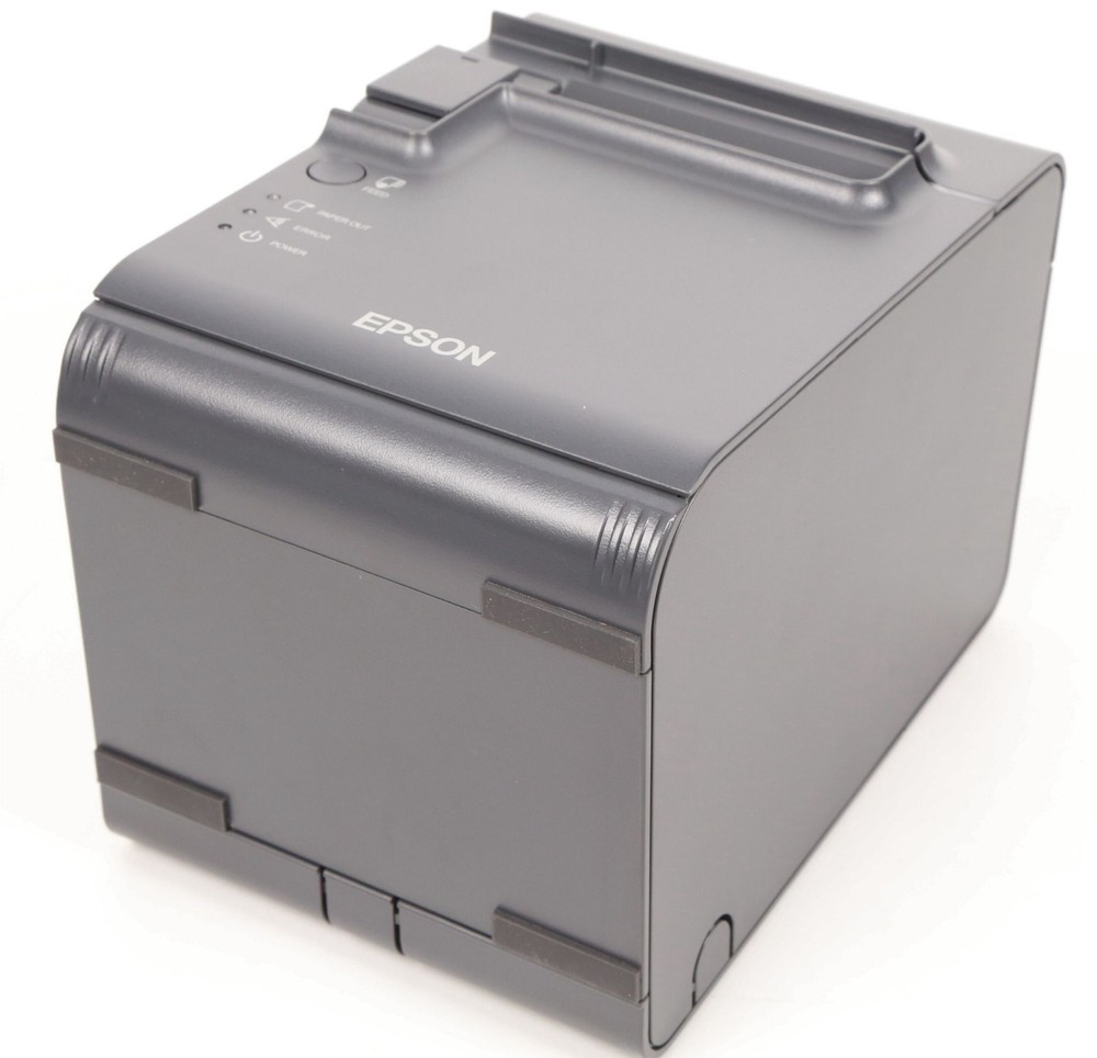 Epson TM-L90 Label Receipt Printer; E04 Ethernet Interface, Dark Grey (New)
