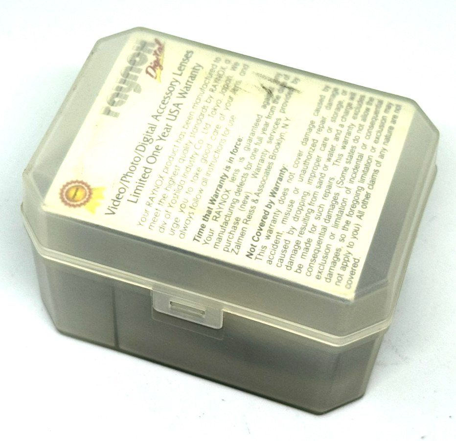 Raynox Model DVR-5000 0.5X Camcorder Wide Angle Conversion Lens Set - NEW