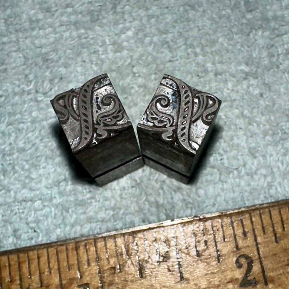 Printing Blocks “ Ornamental Borders “ Lead Blocks