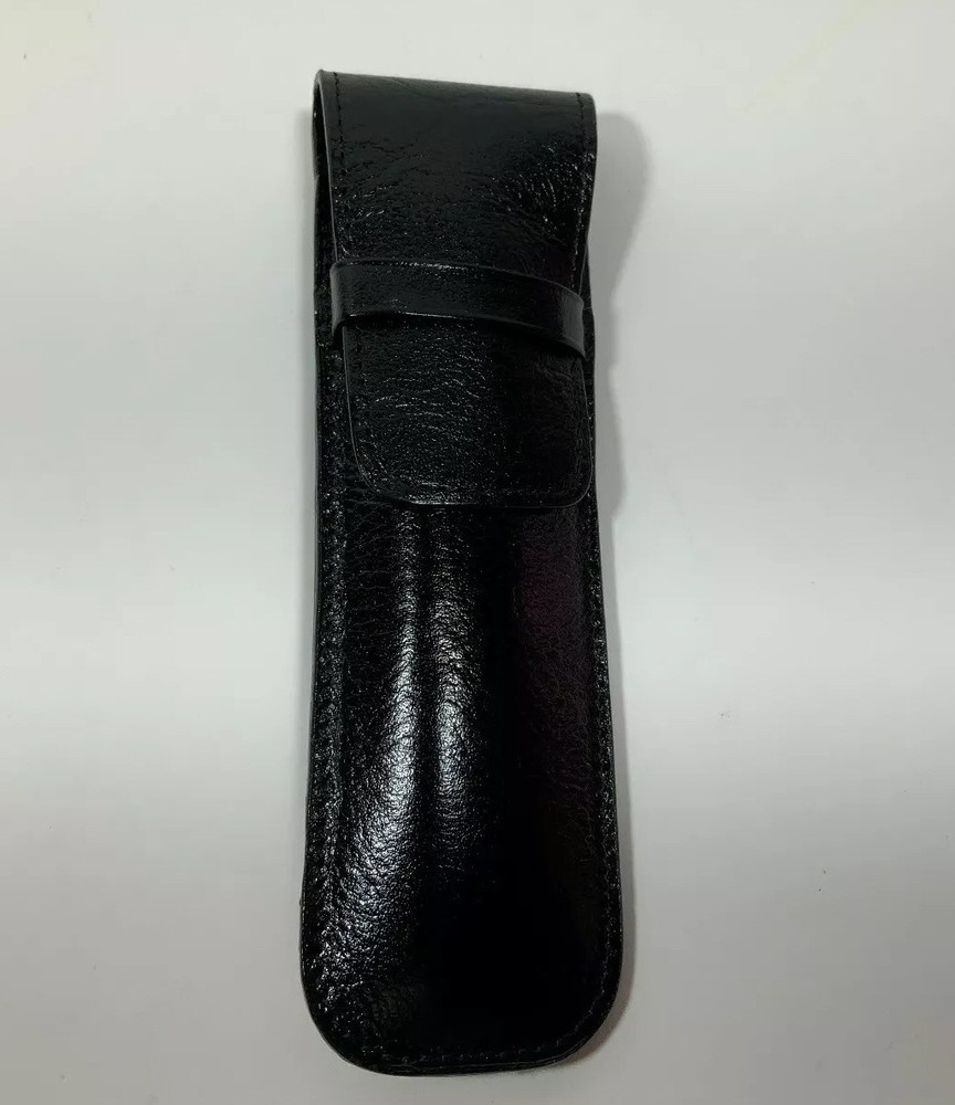 ACME Studio 100% Black Leather Pen Pouch NEW