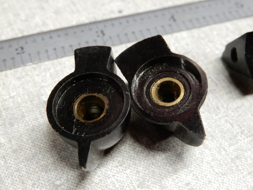 Chicken Head Knobs for 1/4 Shafts Some with Set Screws Some Daka-Ware