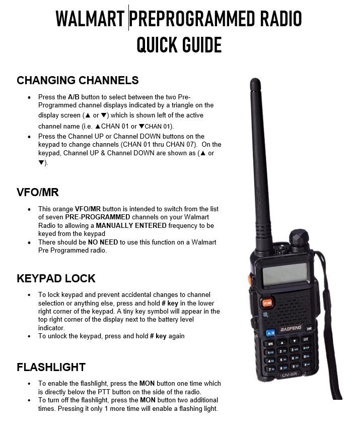 Walmart Walkie Talkie-Programmed to work w/ Motorola RDM2070D Two Way Radio