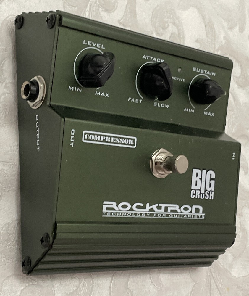 Rocktron Big Crush Compressor Sustainer Guitar Effect Pedal