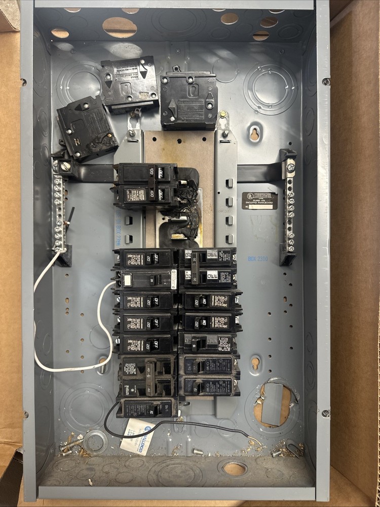 Electric panel With Breakers