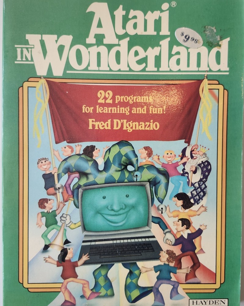 Vintage 1983 Atari In Wonderland Fred D’Ignazio Learning Games Programming Book