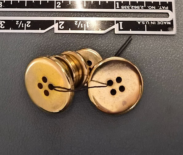 Tailor's Selection of Replacement Sew Through Buttons — Mixed Metals & Plastic