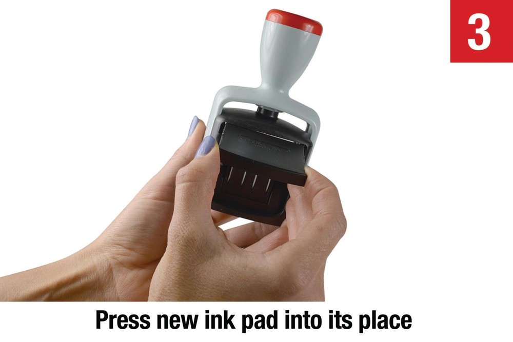 Self-Inking Two-Color Date Stamp 1.5 Inch - Durable Office Supply Tool
