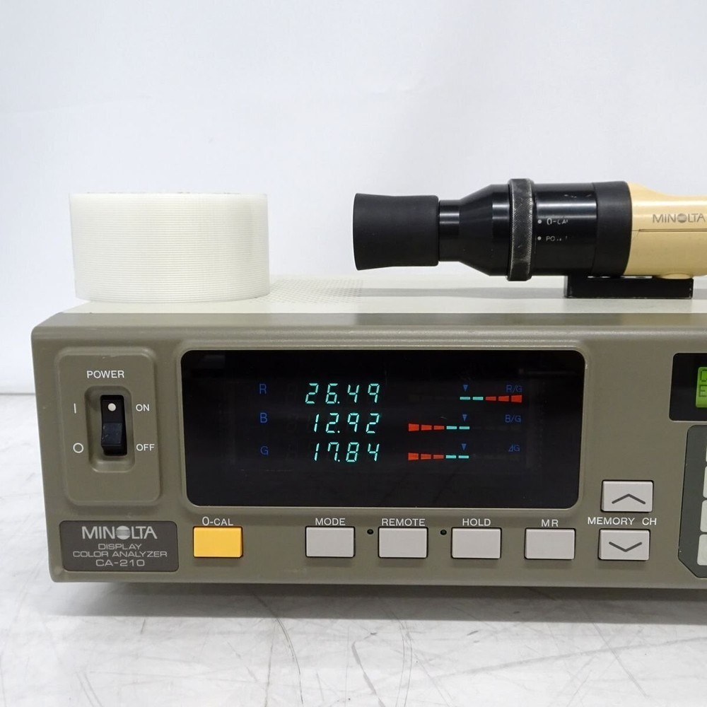 MINOLTA CA-210 Color Analyzer W/ Probe Unproofread Tested Working