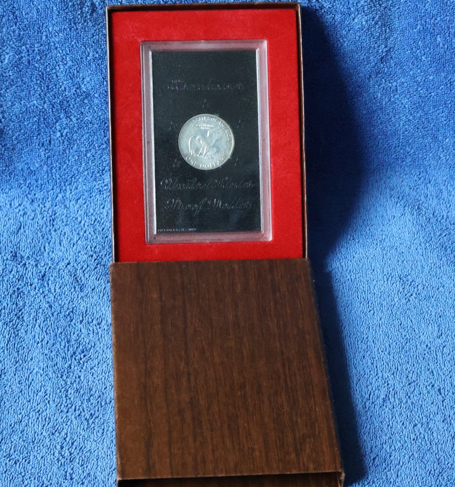 1971-S Brown Ike. Uncirculated Proof 40% silver Eisenhower dollar.