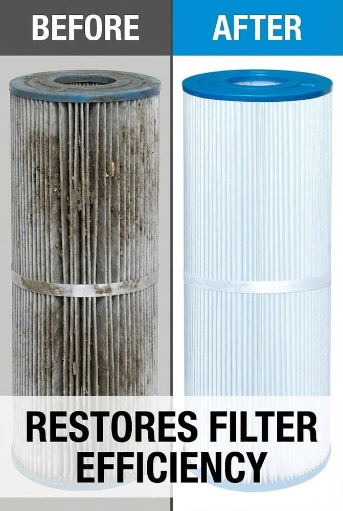 Ultimate Spa & Pool Filter Cleaner Spray, Professional Strength Fast 1-Quart
