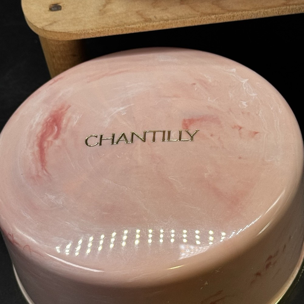 Chantilly Dusting Powder Plastic Container & Puff Boxed EMPTY/Traces Vintage