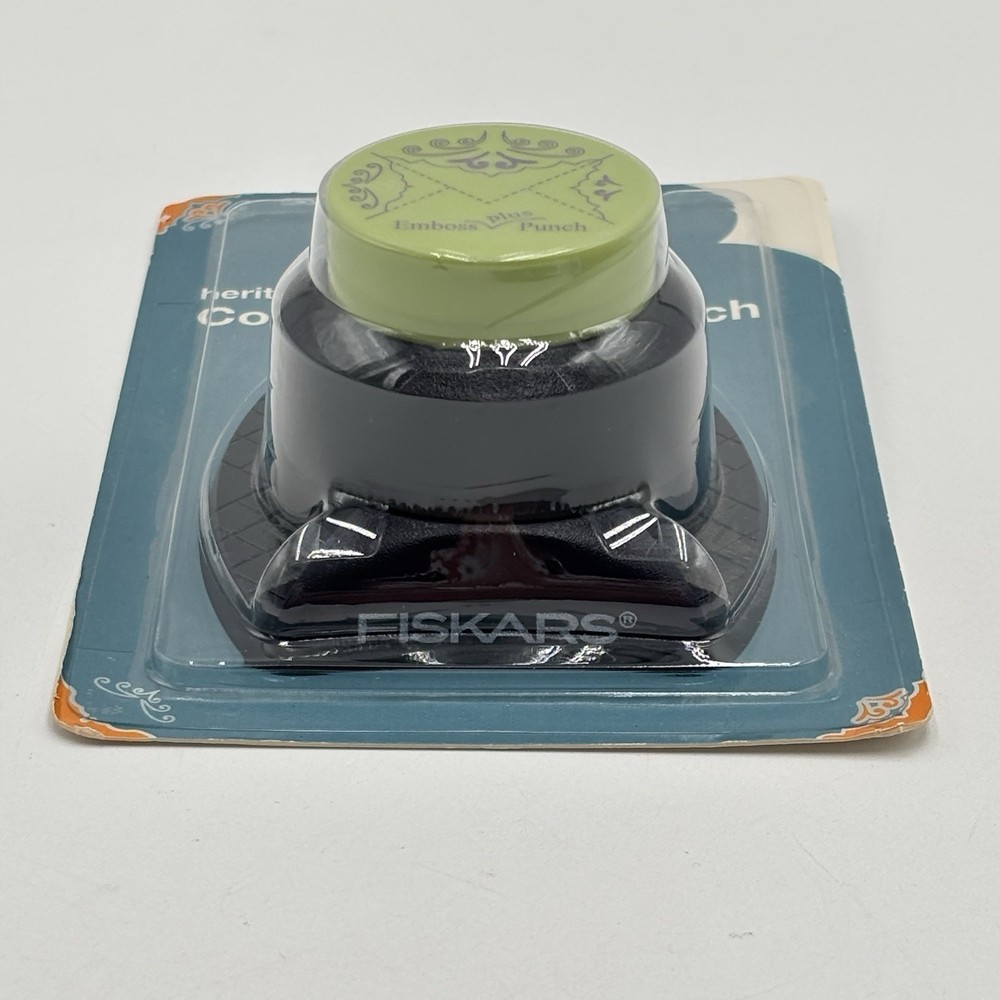 Fiskars Corner Combo Emboss & Punch - Heritage - 2387 - NEW