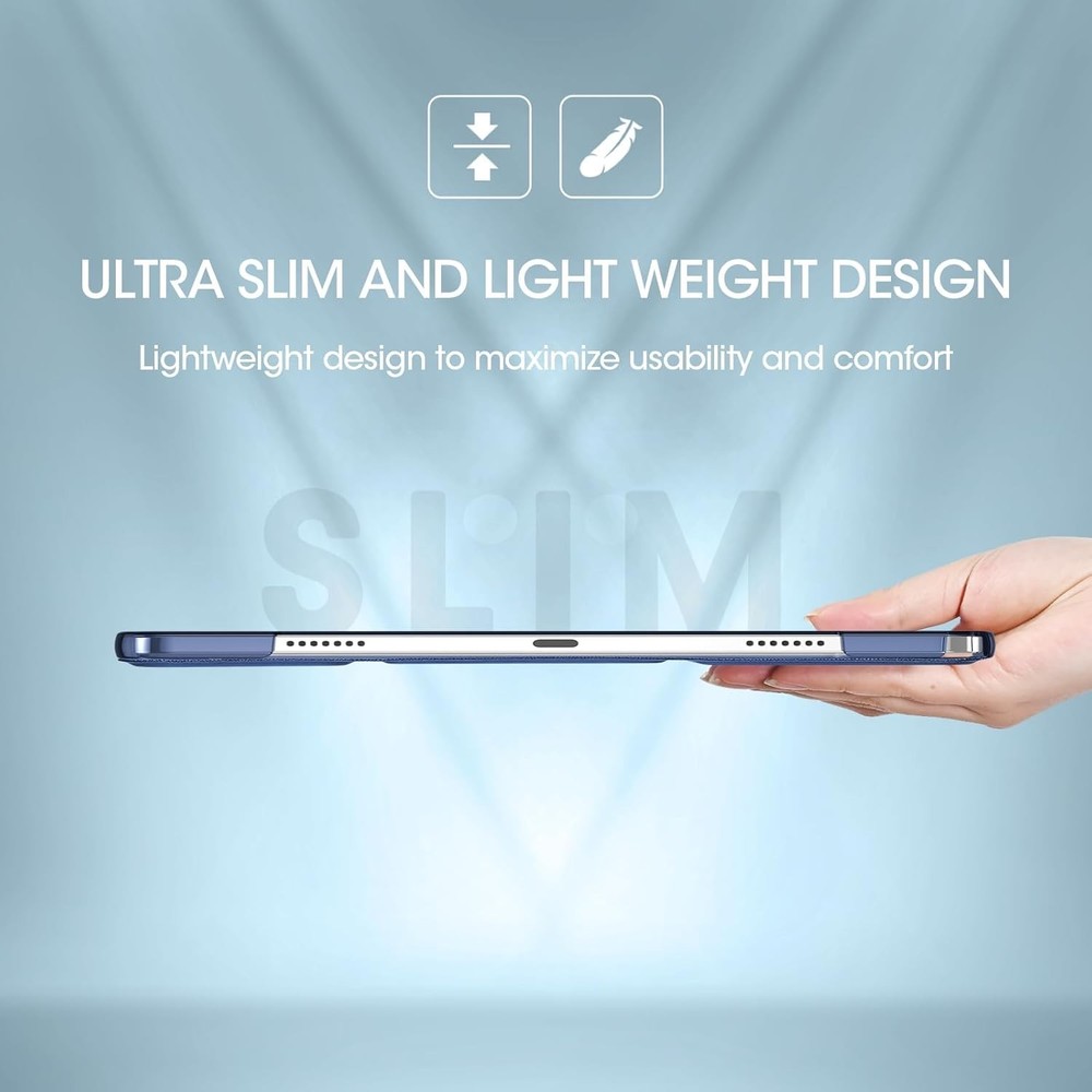 Elegant Hard Shell Tablet Case for 11" Galaxy Tab A11+/A9+ Plus - Translucent