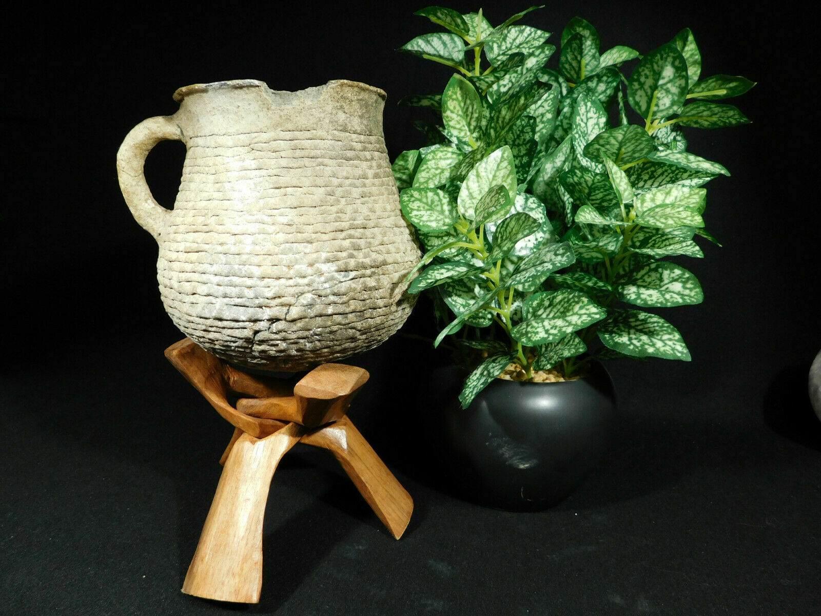 Sphere Stand Solid Wood Folding Handmade Medium Sized