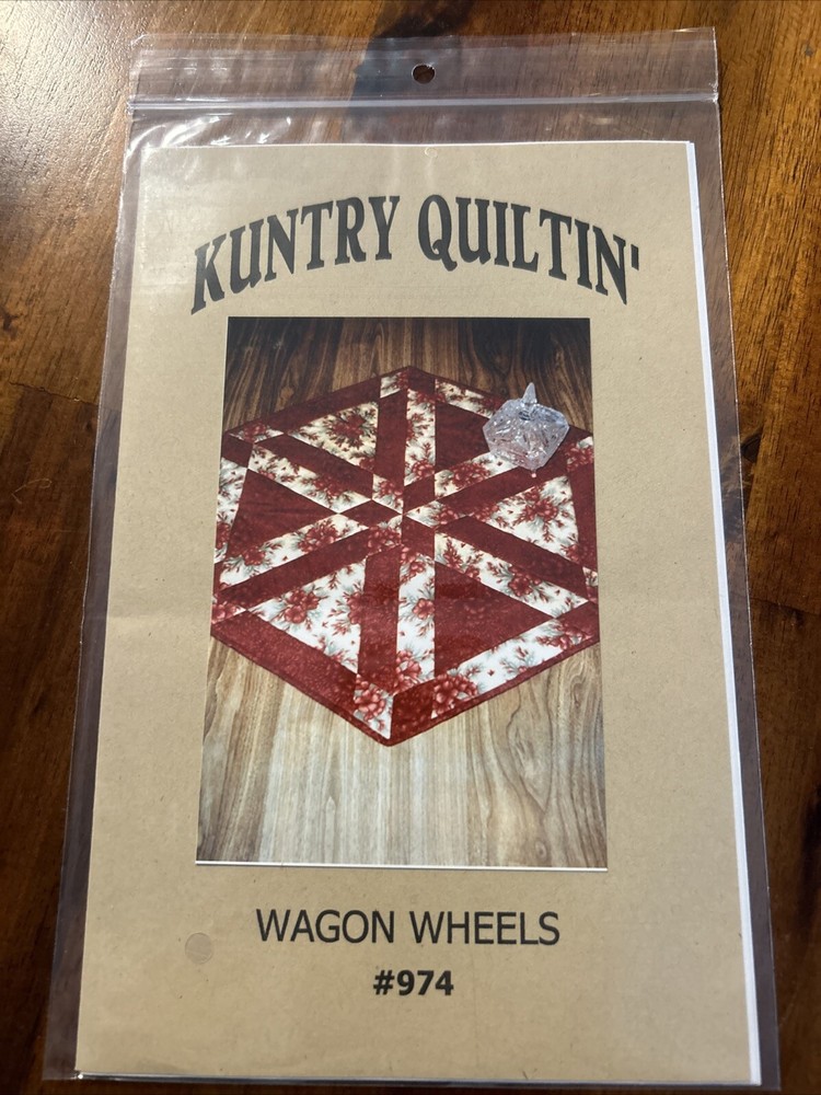 Wagon Wheels Tablemat Pattern #974 Kuntry Quiltin New
