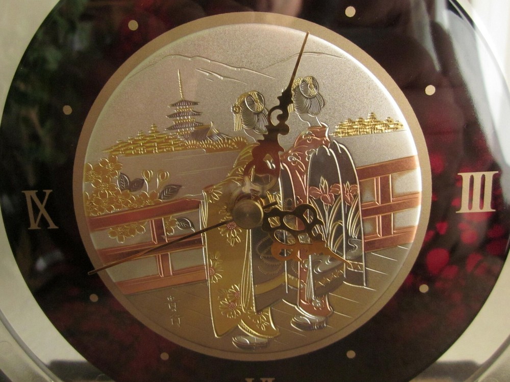 Japanese Theme Desk Clock Quartz Mantel Clock