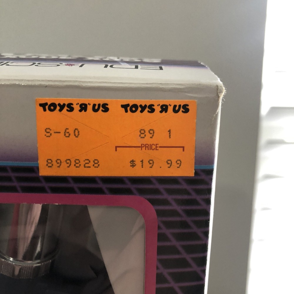 NIB VINTAGE 1989 EDU SCIENCE MICROSCOPE SET WITH LIGHT