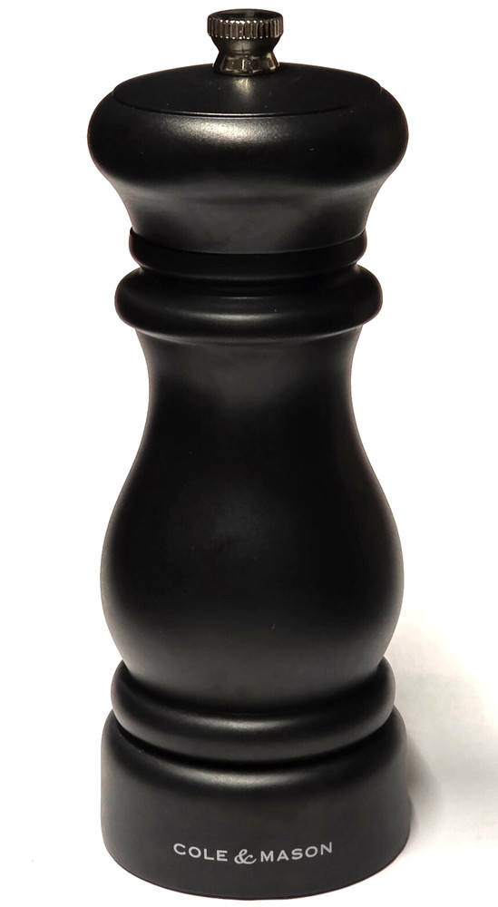 Cole & Mason 6" high Black Pepper Grinder