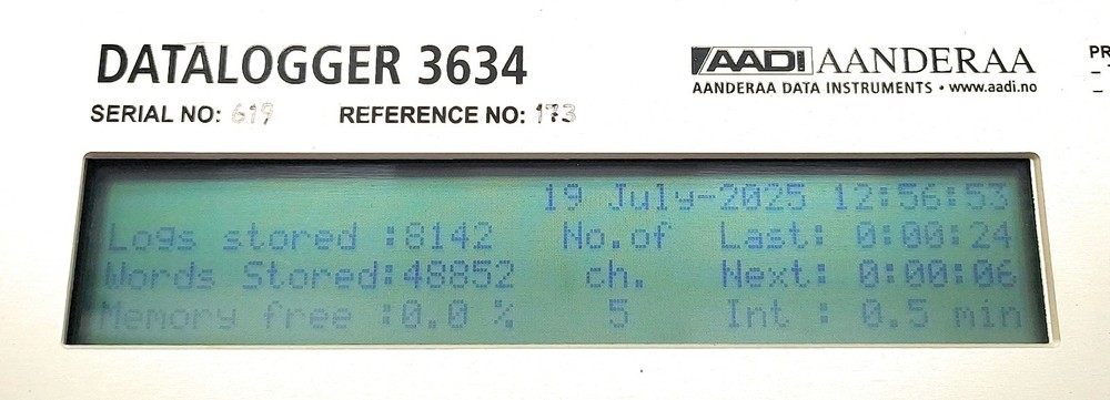 AADI Aanderaa Instruments Data logger 3634