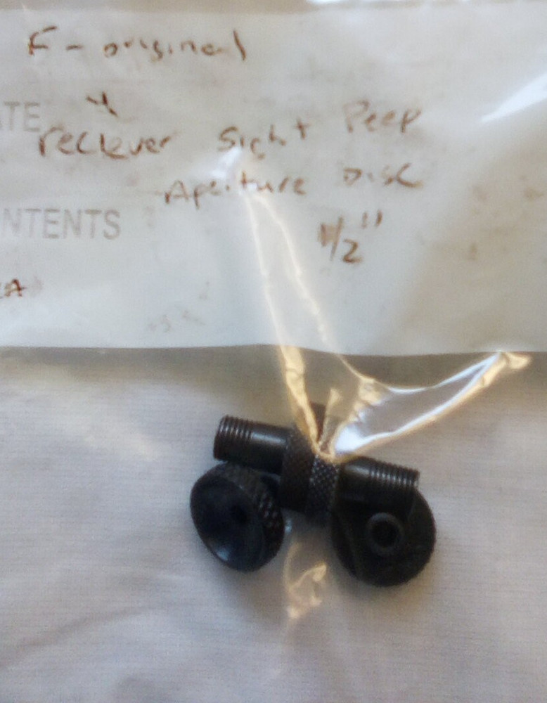Reciever sight perp Aperture disc 1/2"