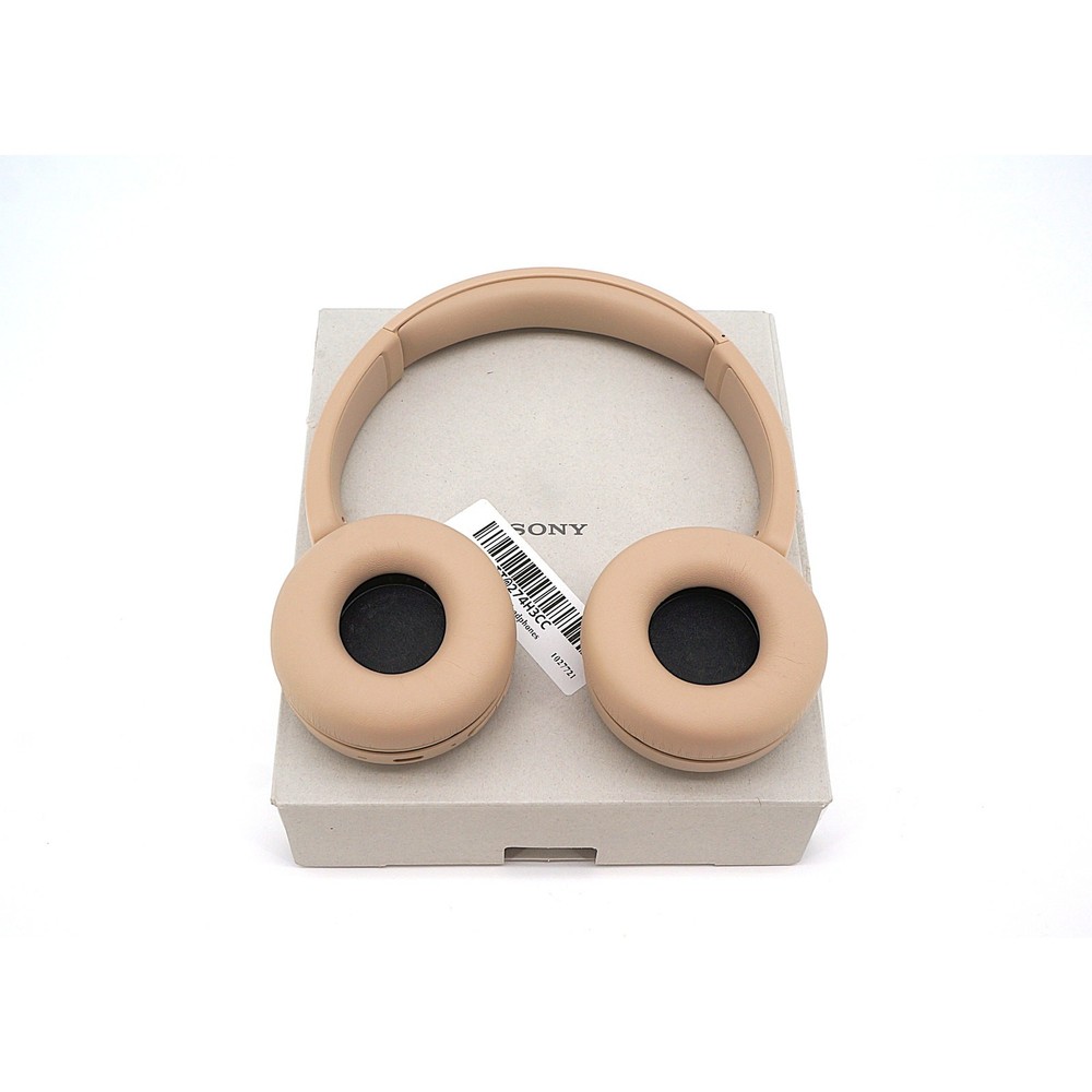 Sony WH-CH520 Beige Wireless Bluetooth Headphones Tested Working Pre-Owned