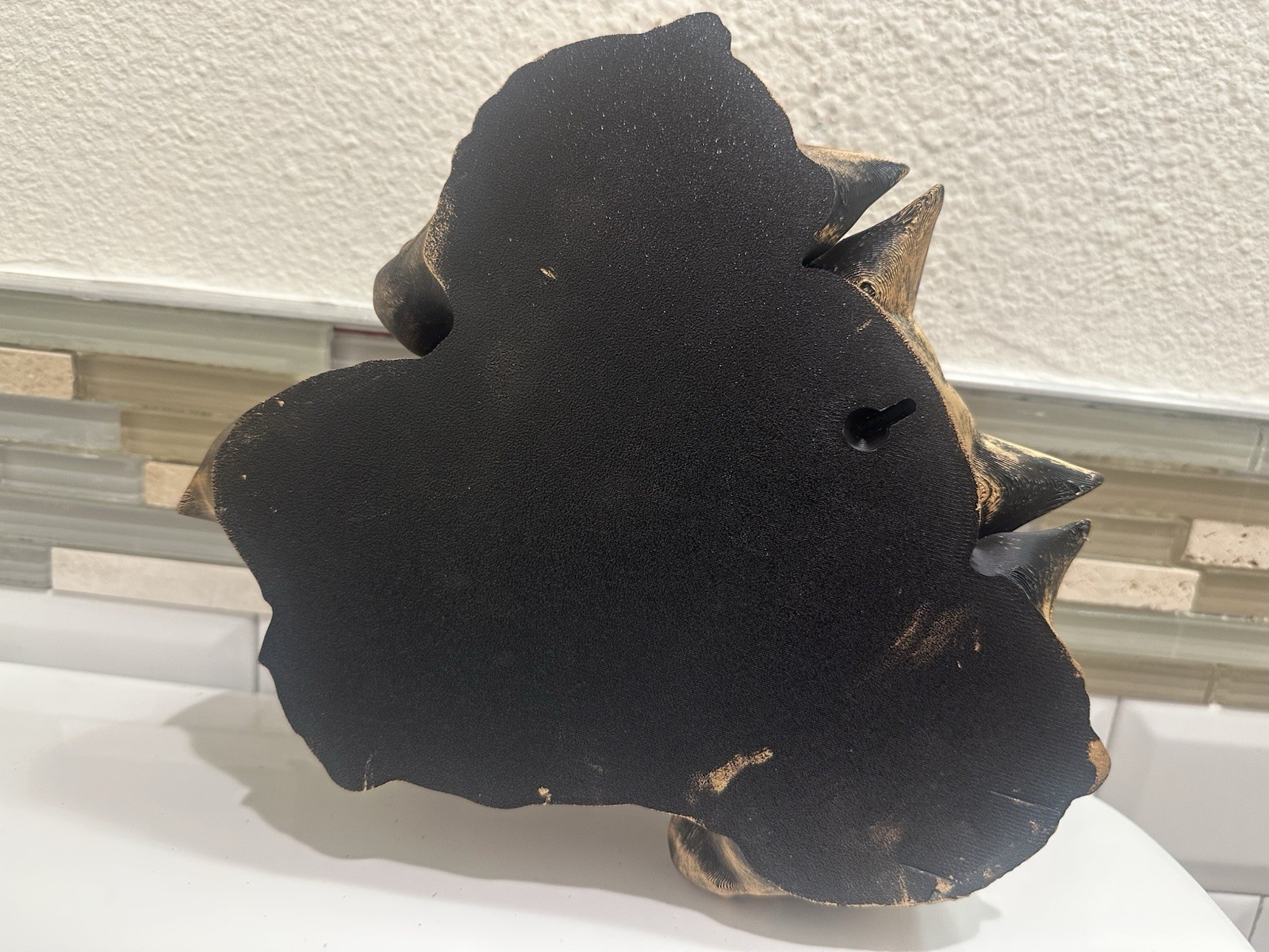 Cerberus Wall Sculpture 3d Mythical Hellhound Decor - Three Headed Dog Mount 9”