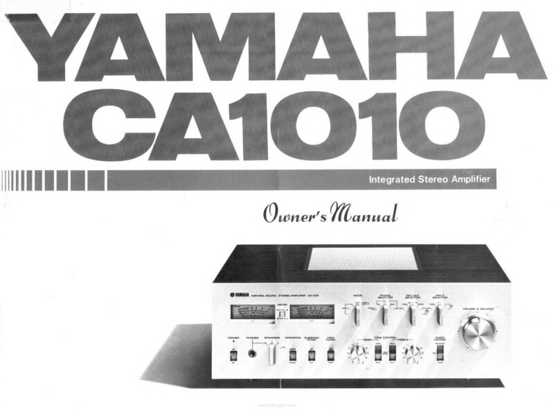 Yamaha CA-1010 Amplifier Owners Manual
