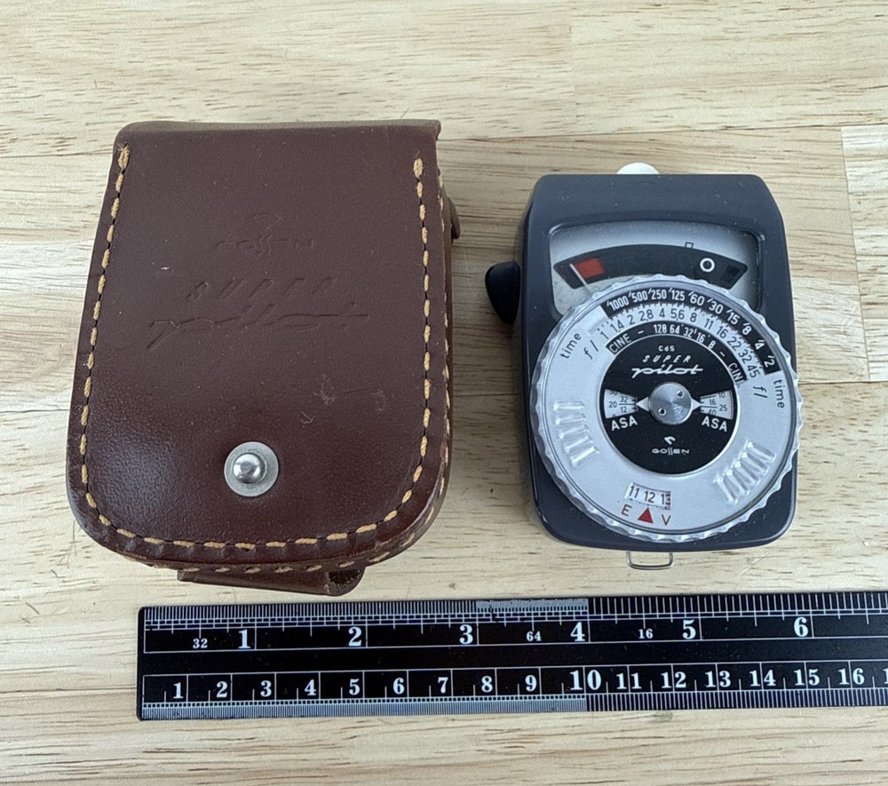 Gossen Super Pilot CdS Light Meter w/ Case UNTESTED