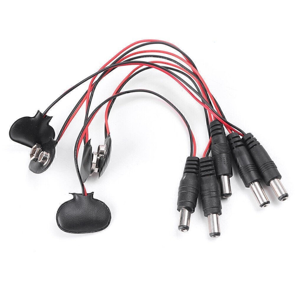 DIY 9V DC T Type Battery Power Cable Barrel Jack Plug for