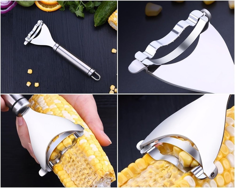 Manual Corn Shaver - Durable Rustproof Design for Effortless Kitchen Use