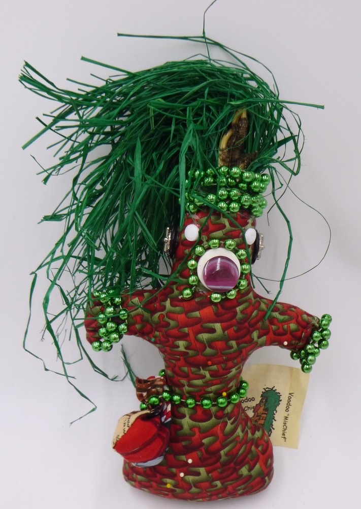Voodoo Mischief Doll Vintage 2001 NWT 11" tall Handmade