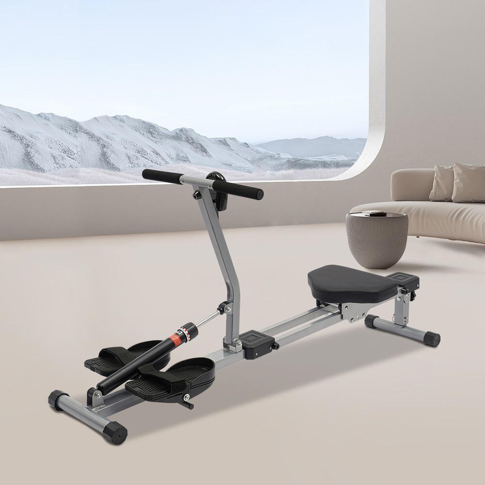 Rowing Foldable Rowing Exercise Machine Hydraulic Rowing Machine LED Meter HOT!