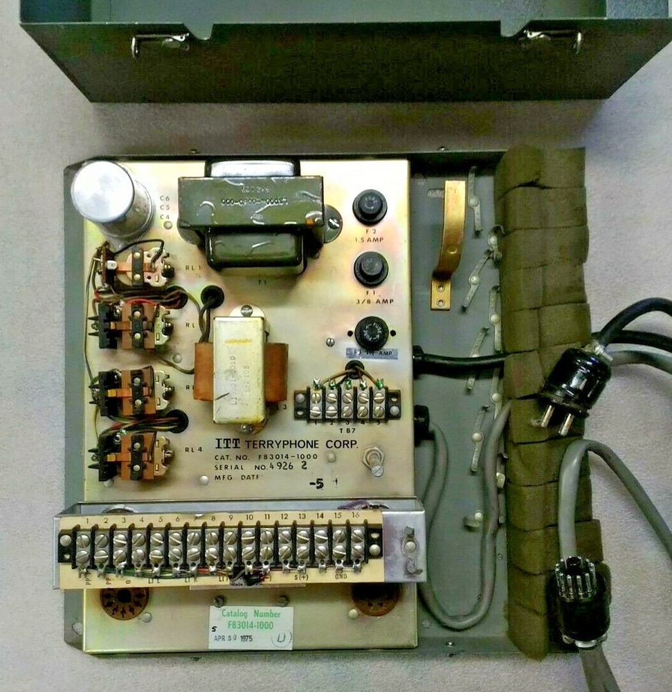 ITT TerryPhone Distribution Box - Battery Feed Control Box Vintage Intercom Audi