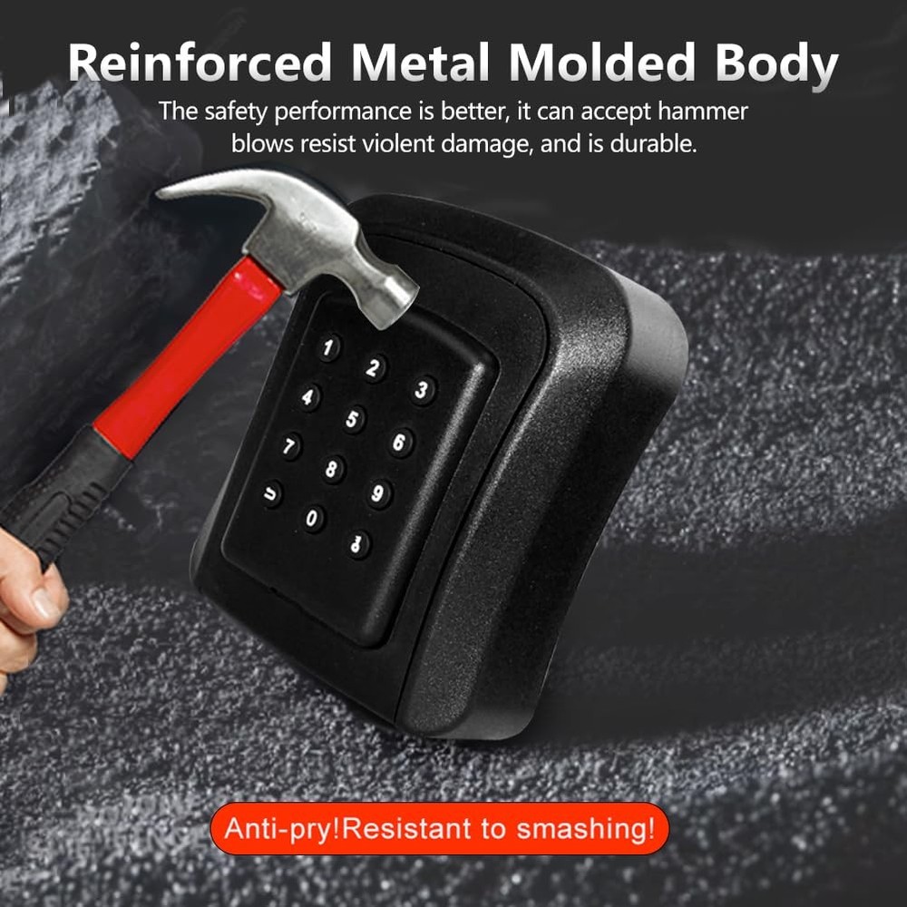 UCB Smart Key Lock Box, Bluetooth with APP Control, Lock Box For keys With Co...