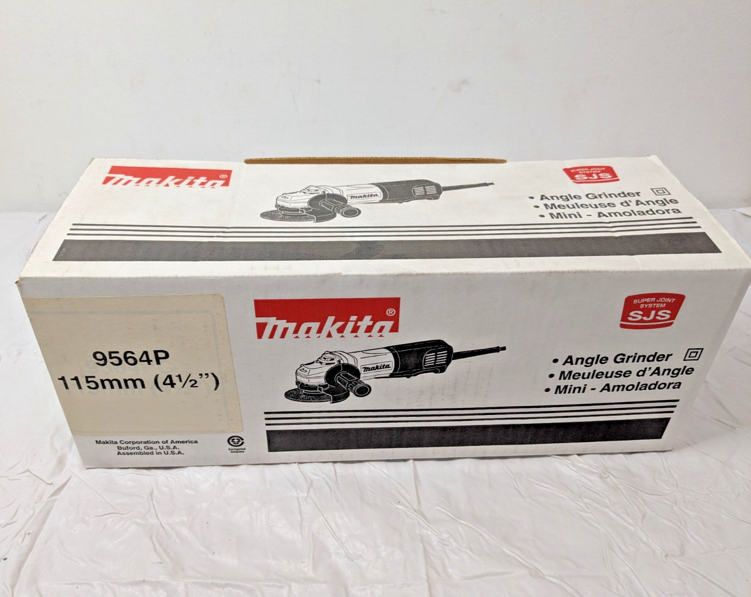 Makita 4‑1/2" SJS Paddle Switch Angle Grinder Corded 9564P