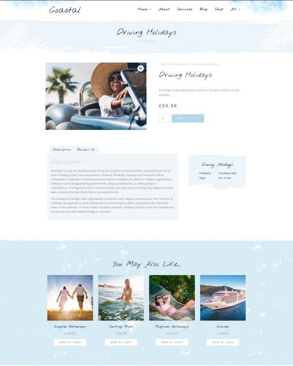 Travel & Surf Grunge Theme - Wordpress Elementor Template Kit