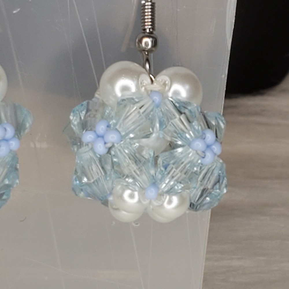 Multi Colored Beaded Earrings Drop