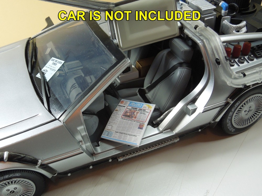 Back to the Future 1/15 scale Magazines and Documents - Large Assortment