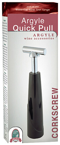 Quick Pull Wine Bottle Opener Corkscrew by Argyle Wine & Bar Accessories