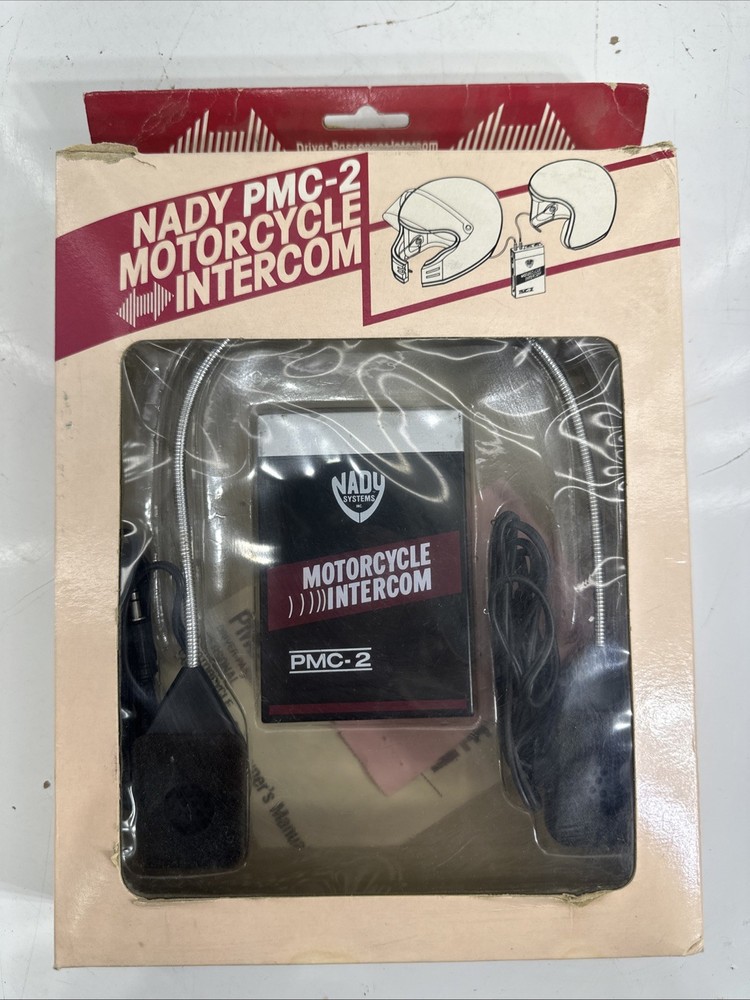 NADY PMC-2 Motorcycle Intercom Driver Passenger Mic Aux Cable - VINTAGE - READ