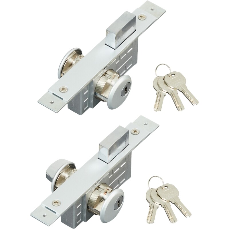 Upgrades Two Way Locking System Secure Double Door Lock for Interior Doors