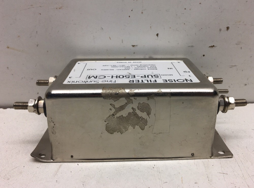 Fine Suntronix SUP-E50H-CM NOISE FILTER, USED