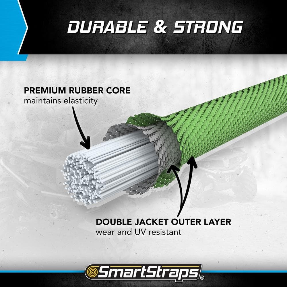 Extra Strong Adjustable Bungee Cords with Hooks 5 Pack Heavy Duty Tie Down Strap