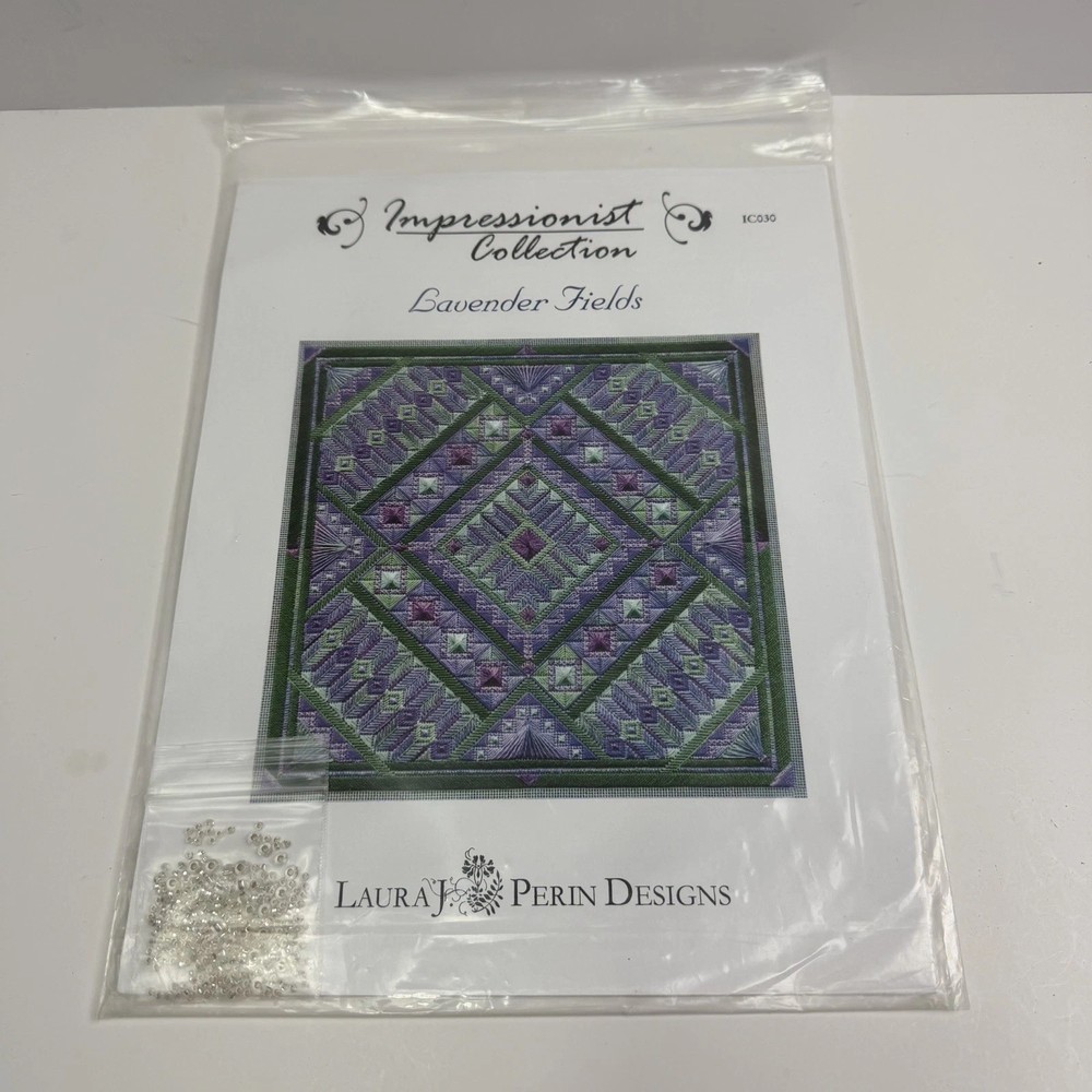 Laura J Perin Designs Lavender Fields Impressionists Counted Needlepoint IC030