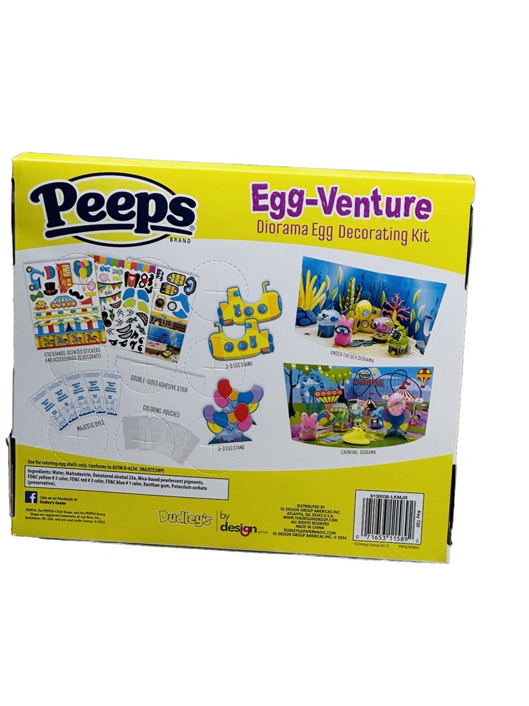 Peeps Egg Venture Diorama Egg Decorating Kit-80 Pc